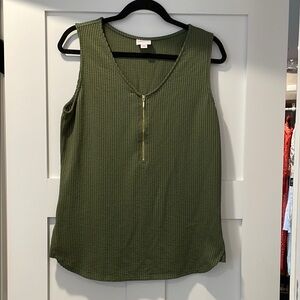 Lularoe Rachel Green Sleeveless Tank Top size small